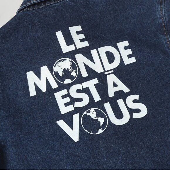 Louis Vuitton Denim Shirt – "Le Monde Est À Vous" Back Print - Picture 5 of 6